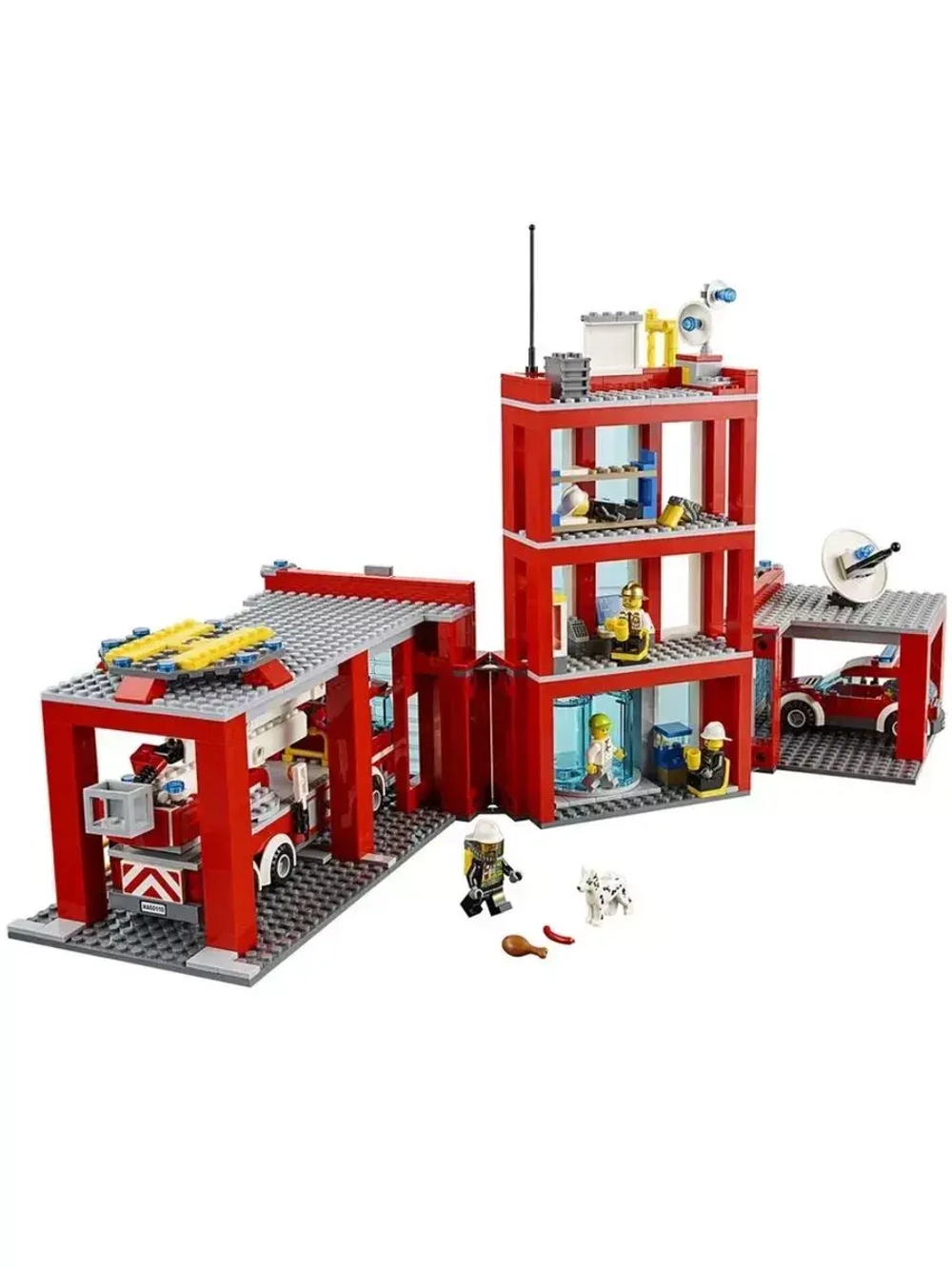 Конструктор Сити Пожарная часть 1213 деталей