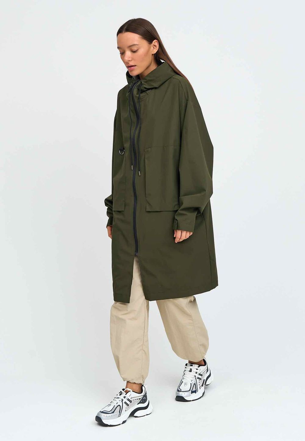 Плащ Kefirmaykifer оверсайз хаки