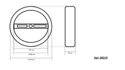 Kink Light 08219,33(3000K) Подвес димм. Тор мат.золото d60+40