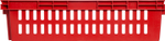 Ящик перфорированный 600×400×152, арт.: 403, объём 27, красный, код: 01466
