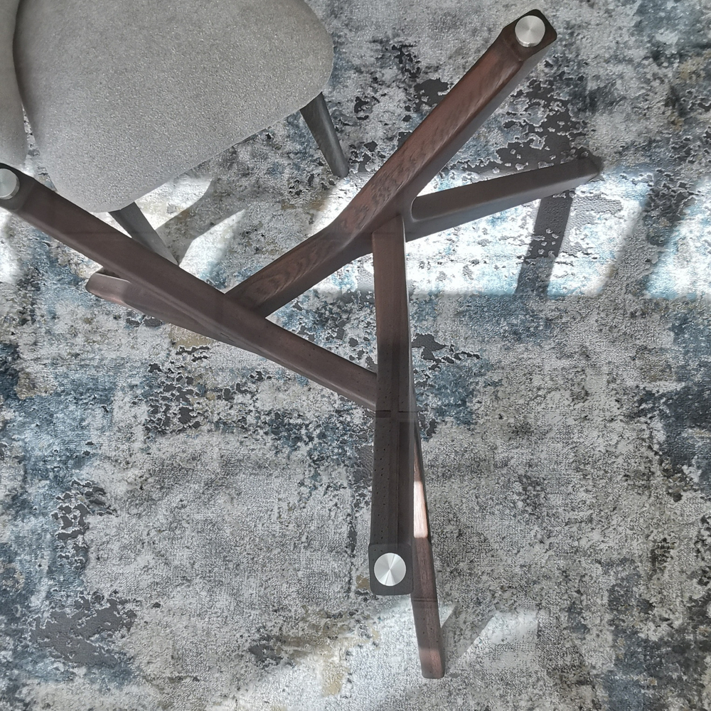 Дизайнерский стол TRIANGLE GLASS chocolate