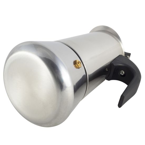 Кофеварка гейзерная 200 мл. 4 порции Kamille KM 0550 из нержавеющей стали