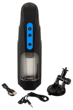 Мощный мастурбатор WYNE Masturbator 09 (Цвет: черный с белым)