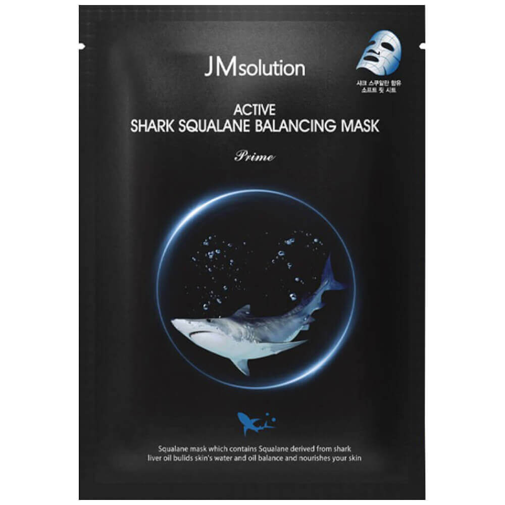 Тканевая маска с акульим скваланом JMSOLUTION Active Shark Squalane Balancing Mask