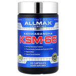 ALLMAX, Essentials, ашваганда KSM-66®, 60 капсул (300 мг в одной капсуле)