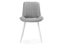 Стул на металлокаркасе Седа светло-серый / белый
