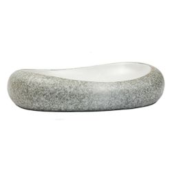 Блюдо овальное 26*20 cм h6 cм 300 мл Stone White Matt New Taiga P.L. [1]