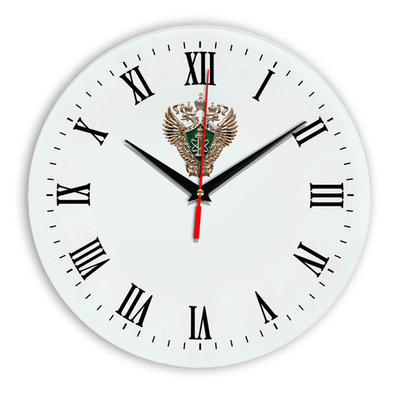 Настенные часы "Эмблема Ростехнадзора 02 39" Декор для дома, подарок