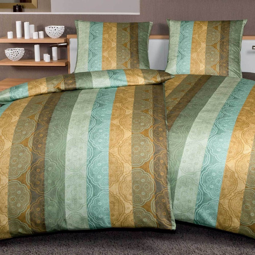 Постельное белье 2 спальное Janine Messina 4720 irisgrun-honiggold