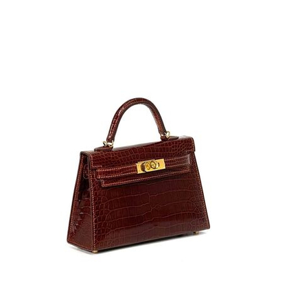 Сумка Hermes из кожи крокодила 20 см