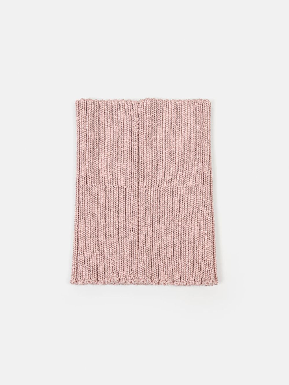 Снуд из смесовой шерсти "Пудра" вертикальная вязка