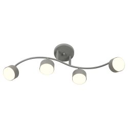 Светильник настенно-потолочный спот Rivoli   7077-704 4хGX53 15 Вт поворотный