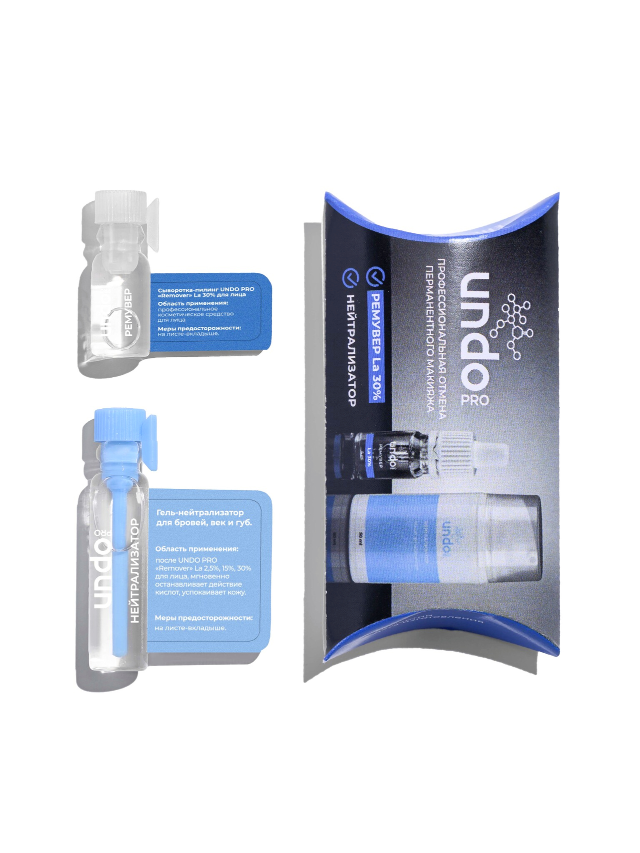Миниатюры ремувер La 30%-0,5 мл нейтрализатор-1 мл