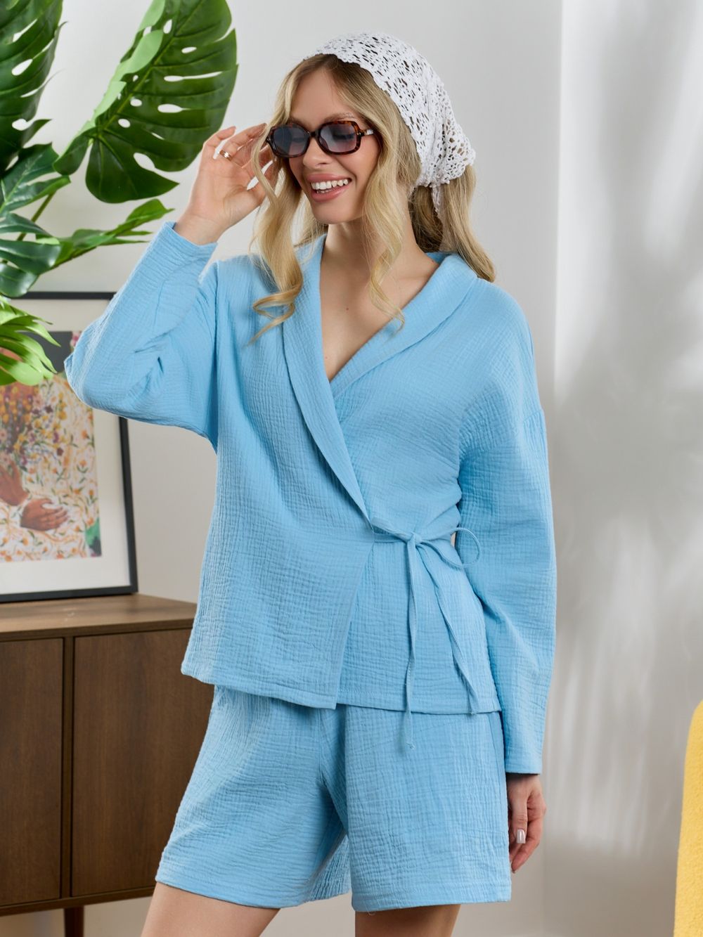 Блузка женская Асель-1 Виотекс АКВА