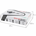Перчатки нитриловые сверхпрочные с текстурой SFM MEGA TEX BLACK 25 пар (50 штук), XL (очень большой).