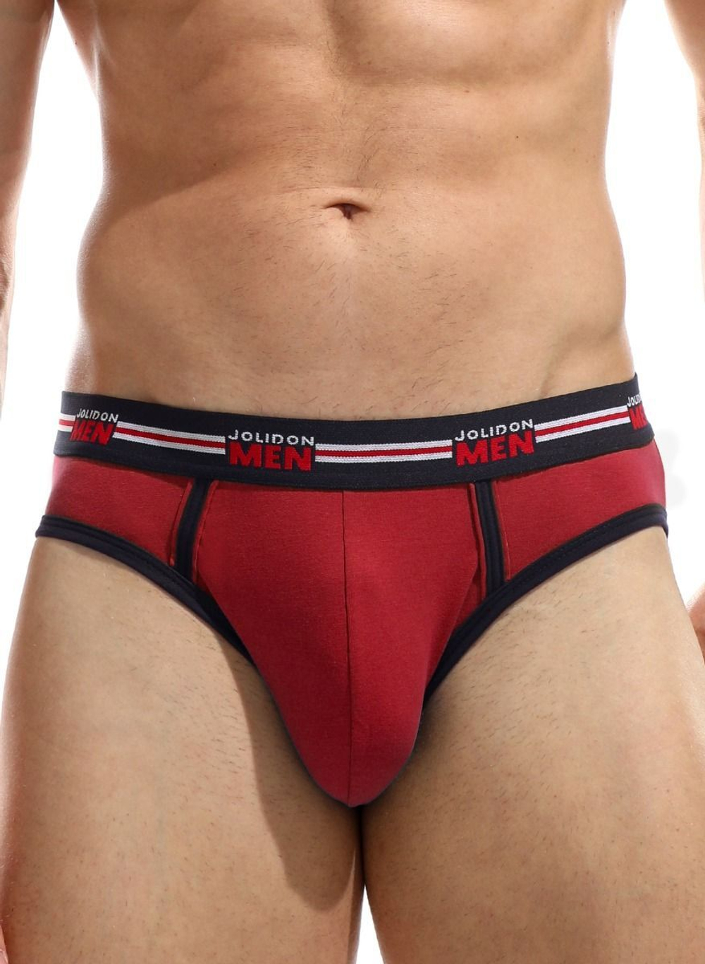 Мужские трусы-слипы с контрастной тесьмой (Размер: XXL) (Цвет: темно-синий)