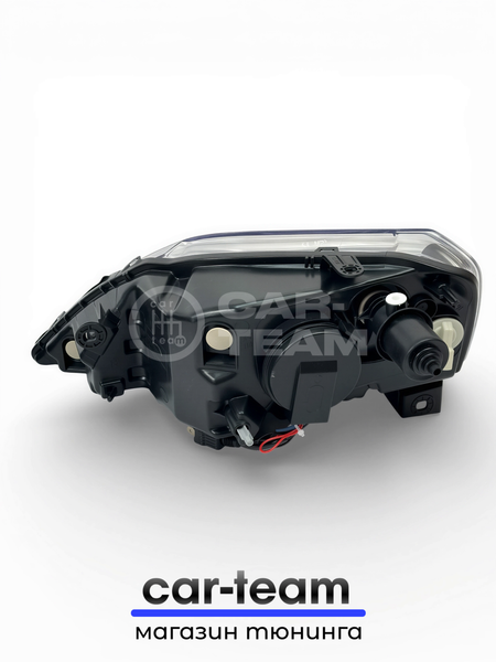 Фары на Лада Ларгус передние с Bi LED модулями 3.0 дюйма, хром маска (под ключ)