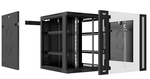 Шкаф настенный 19", 9U Cabeus SH-05F-9U60/60-BK