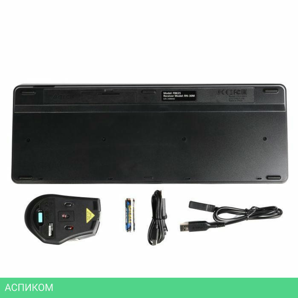 Набор периферии A4Tech Fstyler FB2535C черный/серый