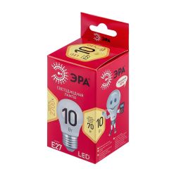 Лампа светодиодная ЭРА RED LINE LED P45-10W-827-E27 R E27 / Е27 10 Вт шар теплый белый свет | Лампы cветодиодные Шар (G/P)