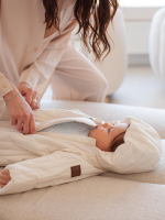 Комбинезон утеплённый стёганый Mjölk Ecru, 100гр/м2