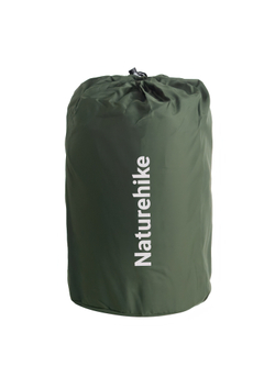 Коврик надувной односпальный Naturehike D series, с подушкой, хаки (CNK2550WS025)