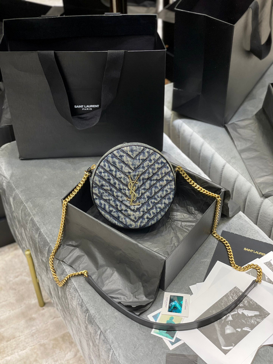 Saint Laurent Vinyle Round Camera Bag
