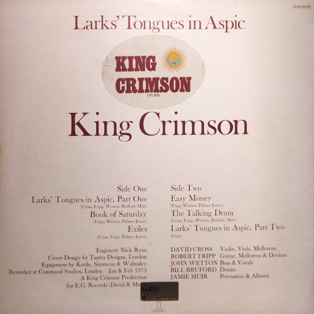 King Crimson / Larks' Tongues In Aspic (LP)