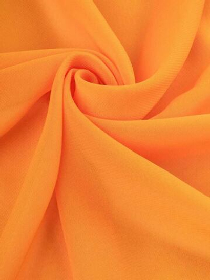 Шифон, оранжевый, мультишифон С52