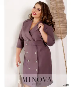 Платье 4146-коричнево-фиолетовый Minova