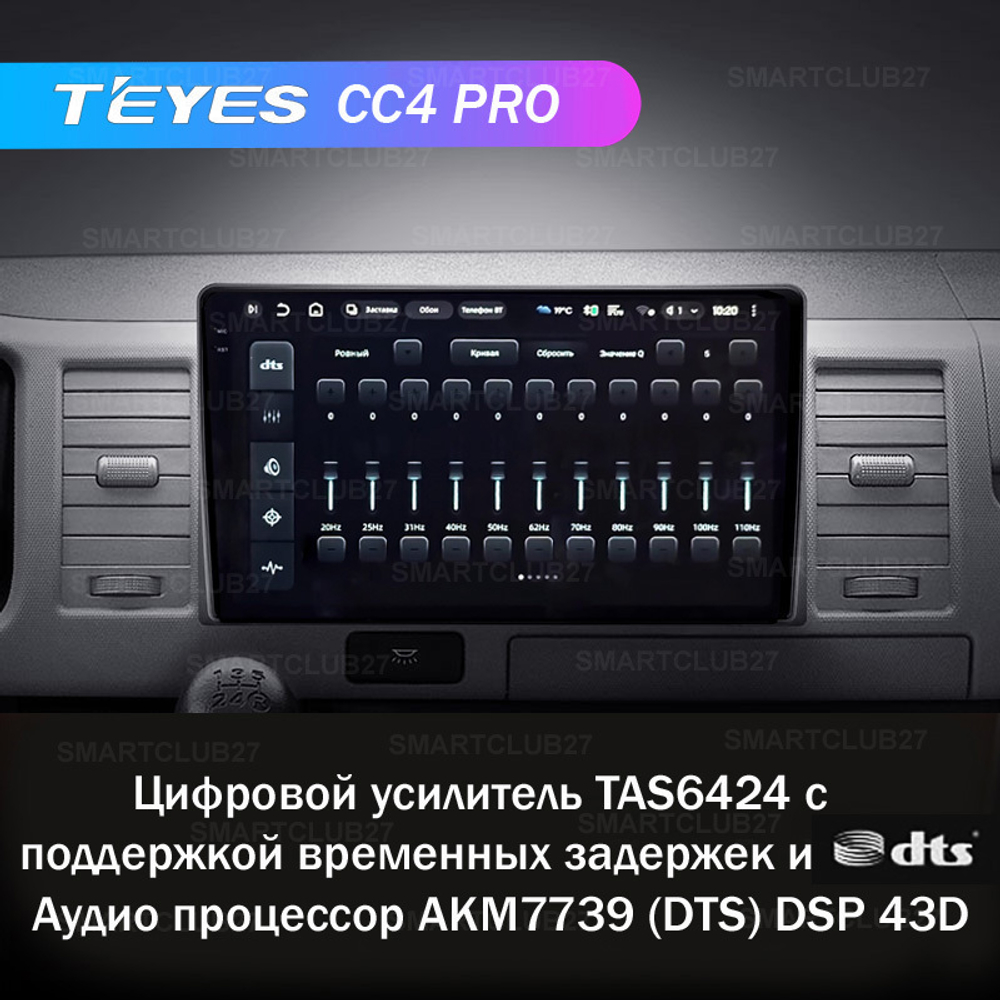 Teyes CC4 Pro 10,2"для Toyota Hiace 2004-2021