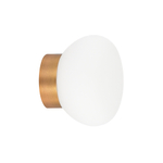 Светильник накладной MUNICH под лампу G9,  опаловое стекло,  основание цвета бронза,  D140xH115мм,  IP54