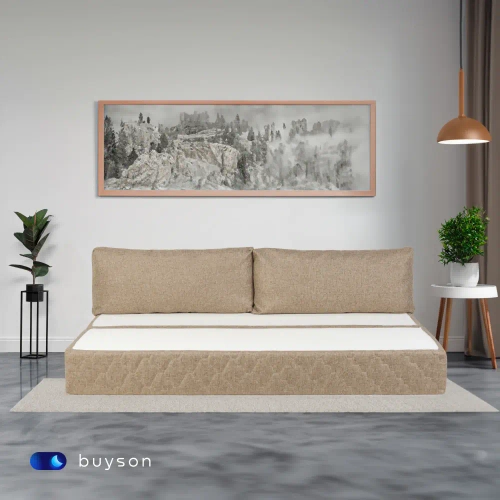 Бескаркасный диван-кровать (трансформер) BuyDream (бежевый)