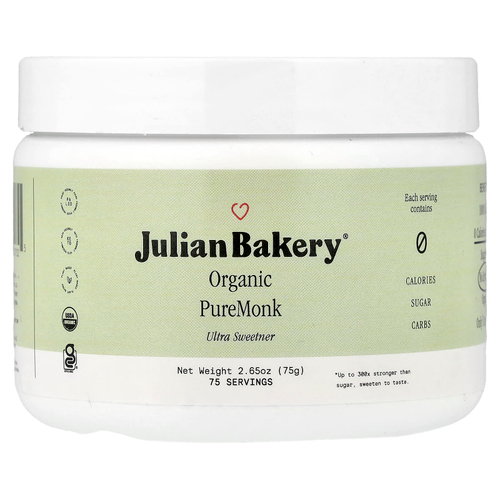 Julian Bakery, органический подсластитель PureMonk, 75 г (2,65 унции)