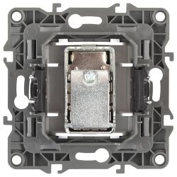 12-3102-02 ЭРА Розетка TV проходная, IP20, Эра12, слоновая кость