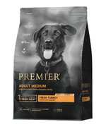 Сухой корм для взрослых собак Premier Dog Adult Medium средних пород с чувствительным пищеварением индейка 10кг