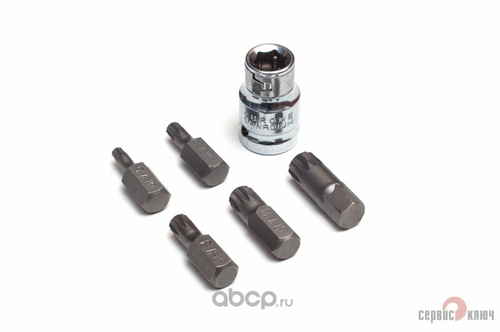 Набор бит 6 предм. сплайн М5-12 PROFFI (Сервис Ключ)