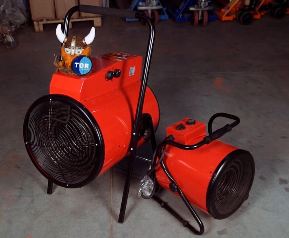 Пушка тепловая электрическая TOR BJE-F5B - [5 кВт / 220V]