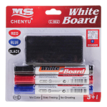 Набор маркеров для доски 3шт с губкой для стирания в наборе