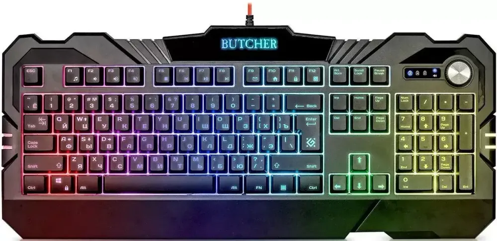 Клавиатура проводная игровая Defender Butcher GK-193DL (45193)