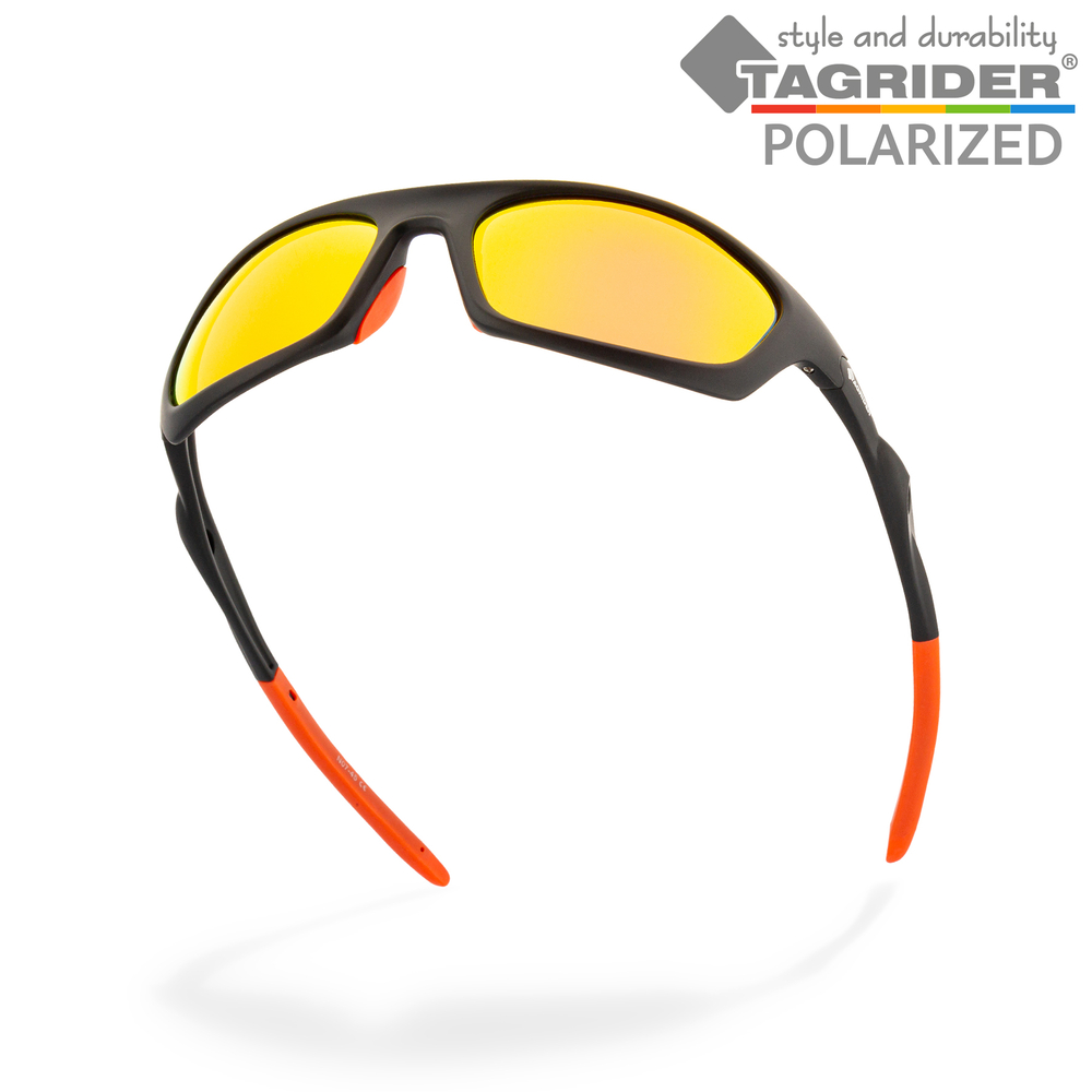 Очки поляризационные Tagrider в чехле N07-45 Gold Red Mirror