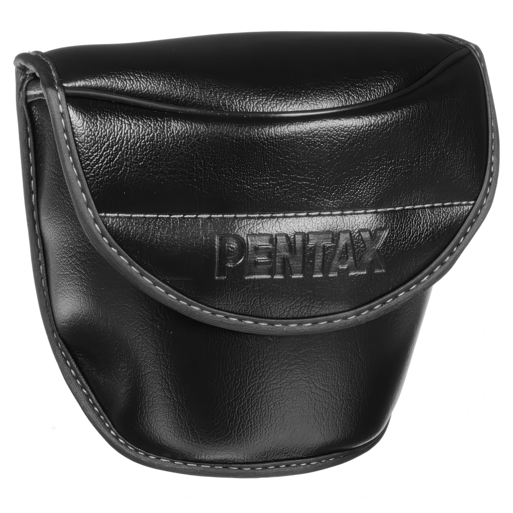 Бинокль Pentax UP 8-16x21 зеленый - Кожаная сумка