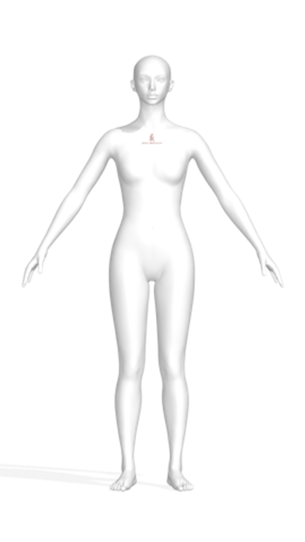 3D аватар манекена Моника