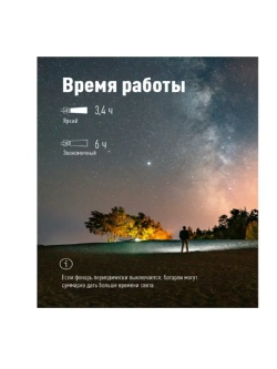 Фонарь налобный аккумуляторный Космос Head3W