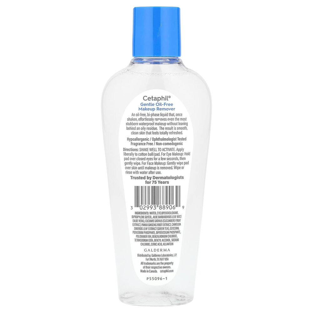 Cetaphil, Нежное средство для снятия макияжа, 177 мл (6 жидк. Унций)