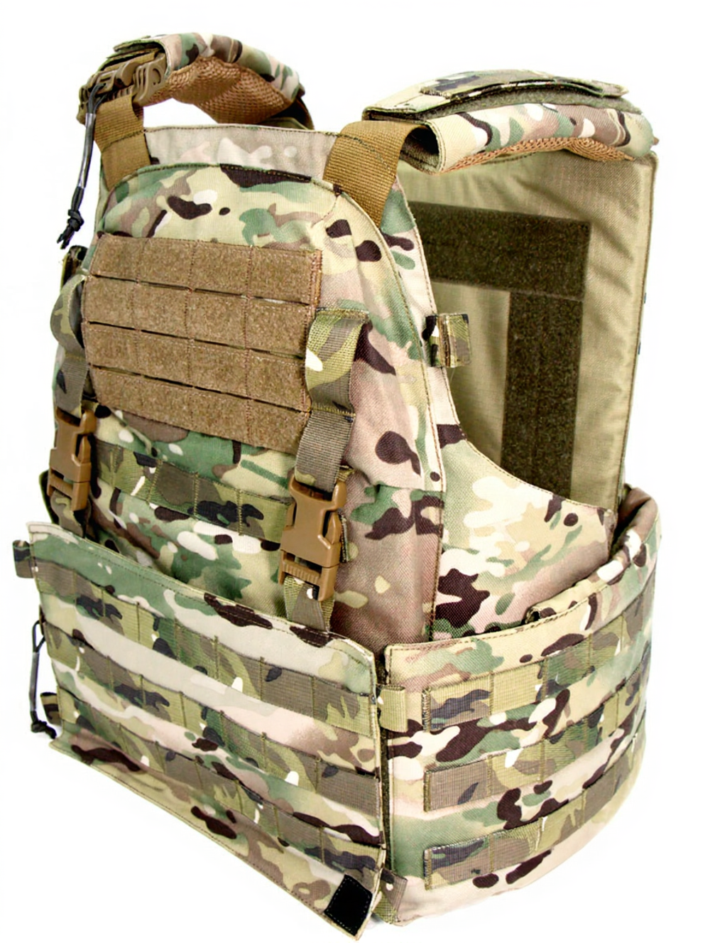 Чехол для бронежилета плитника КРЕПОСТЬ быстросброс справа MIMICRYA, Cordura 1000D, MULTICAM, L-XL