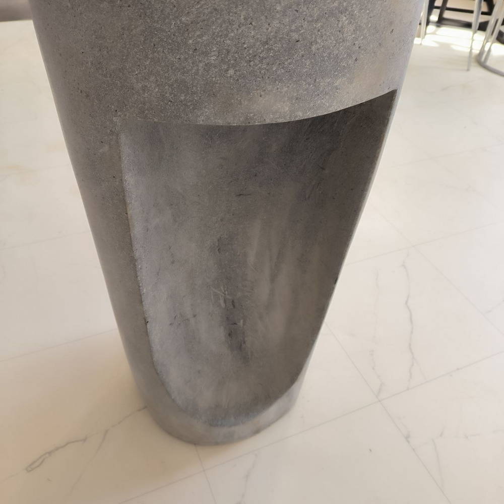 Раковина напольная из речного камня RN-04176 (46*46*90)