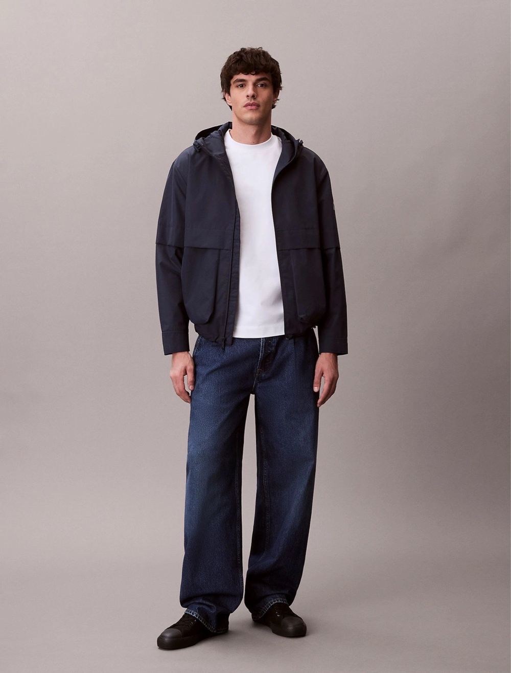 Куртка Calvin Klein Ripstop Hooded Windbreaker Jacket Blue Nights