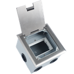 Лючок в пол 3 мод. (1 мод. 45х45 мм. + 1 мод. 22.5х45 мм.),  нержавеющая сталь,  (с уст. набором)