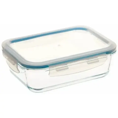 Контейнер стекл прям 640мл син ТМ Appetite